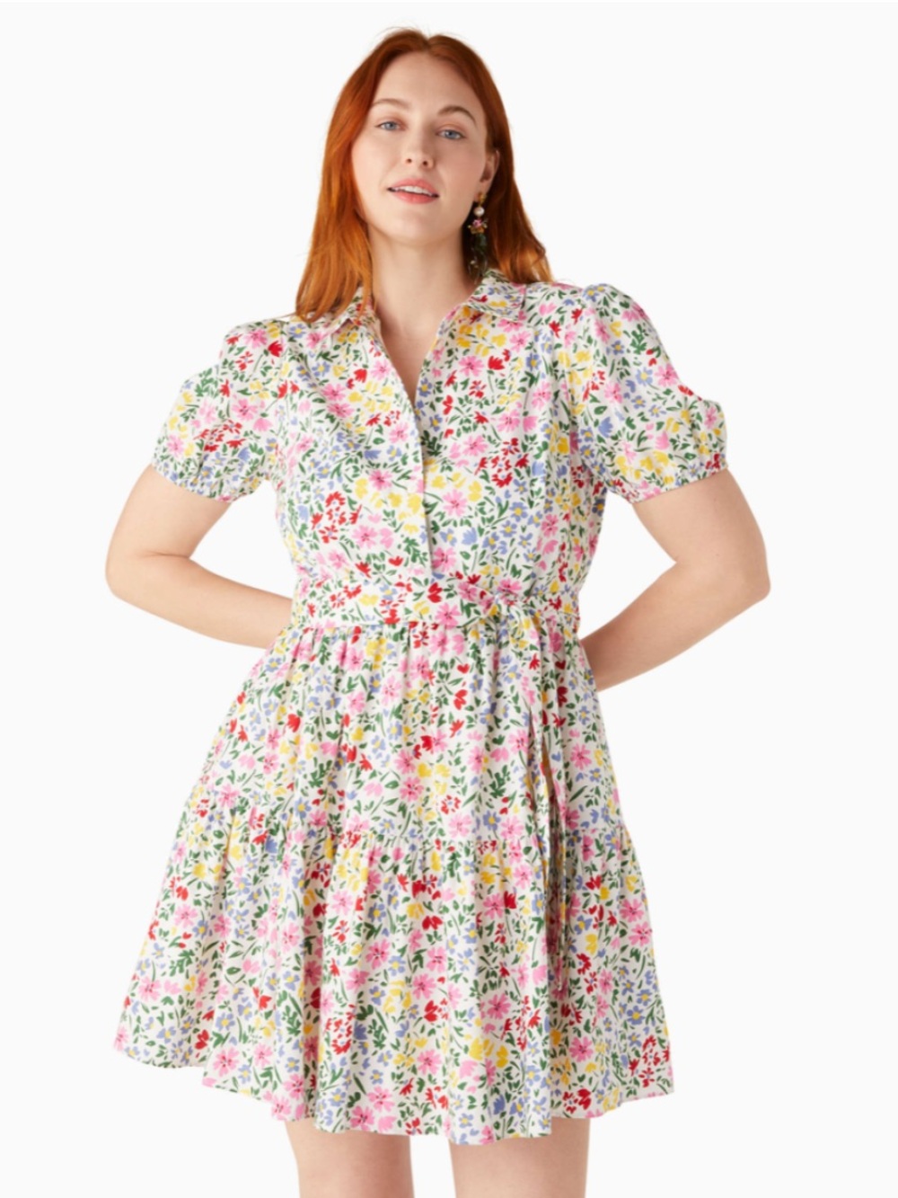 Kate Spade Shoreside Floral Shirtdress EUC XL - Picture 10 of 10